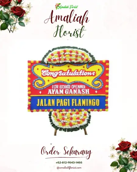 Sewa Papan Bunga Kemiri Barat